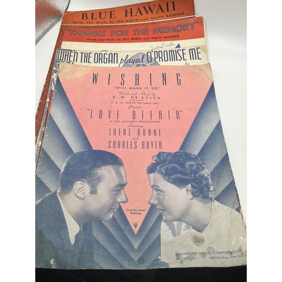 Vintage Sheet Music Lot Of 4 1930's Piano - Picture 2 of 4